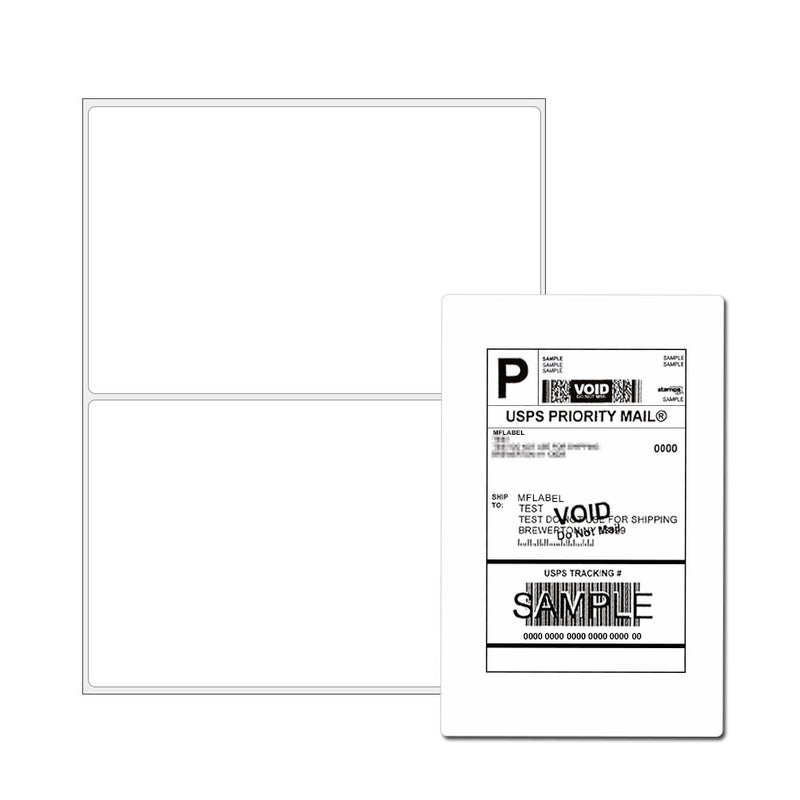 FungLam Half Sheet Laser & Inkjet - Rounded Corner Shipping Address Labels - 5-1/2"" X 8-1/2"" (200 Labels) - Image 4